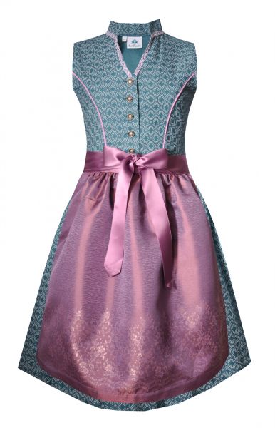 Kinderdirndl Jugenddirndl Irnkofen türkis lila Isar-Trachten