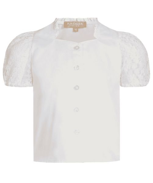 Dirndlbluse Kinderbluse Csilla ecru beige Krüger Kids