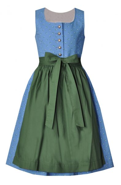 Kinderdirndl Garmersreuth blau grün Hannah Collection